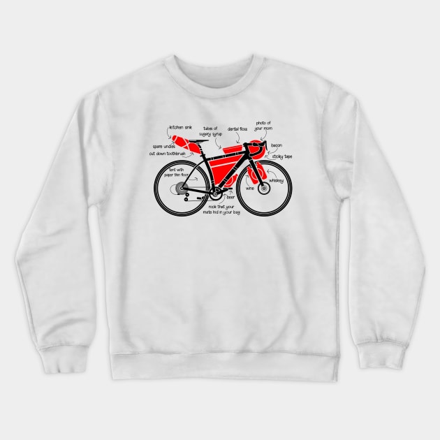 Bikebacking Crewneck Sweatshirt by mailboxdisco